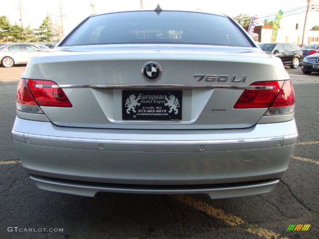 2006 7 Series 750Li Sedan - Sterling Grey Metallic / Black/Black photo #5
