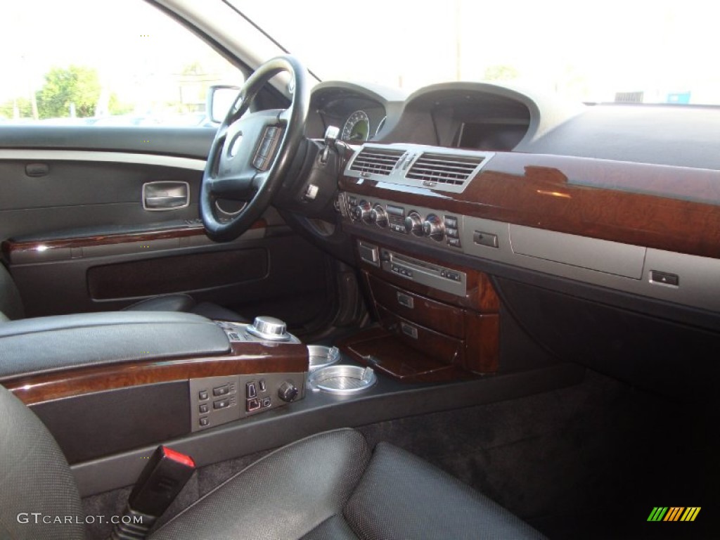 2006 7 Series 750Li Sedan - Sterling Grey Metallic / Black/Black photo #14
