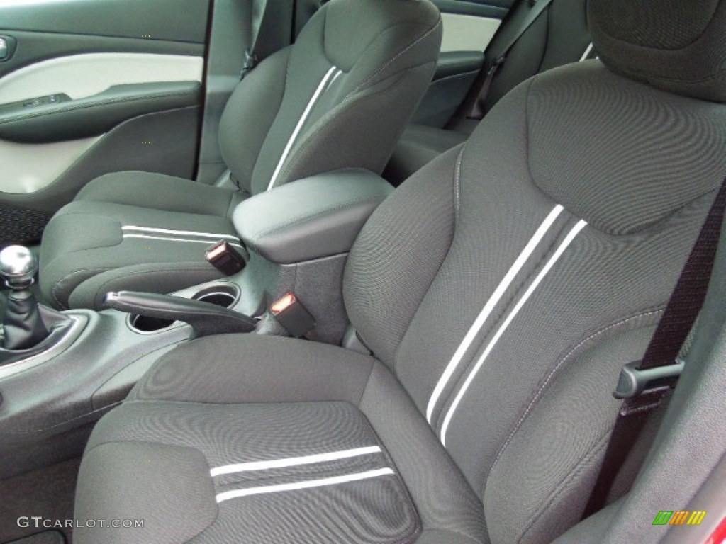Black/Light Diesel Gray Interior 2013 Dodge Dart Rallye Photo #67947500