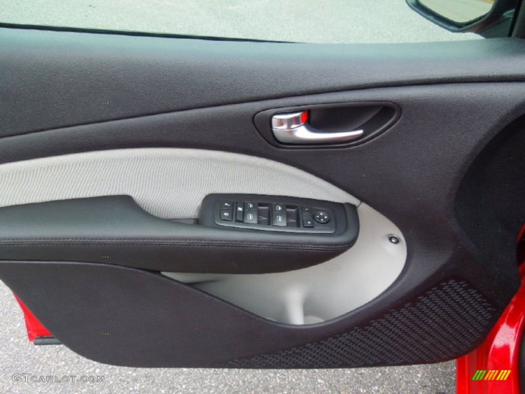 2013 Dodge Dart Rallye Black/Light Diesel Gray Door Panel Photo #67947509