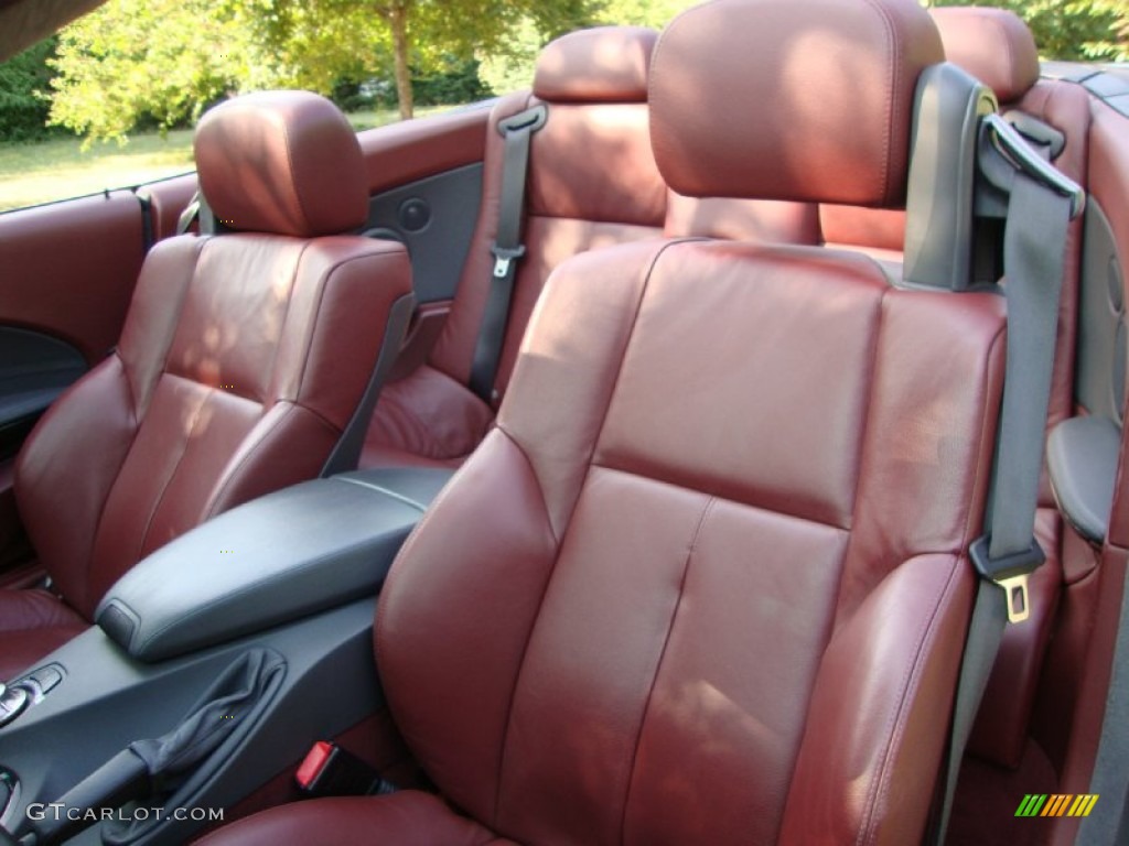 Chateau Red Interior 2005 BMW 6 Series 645i Convertible Photo #67947624