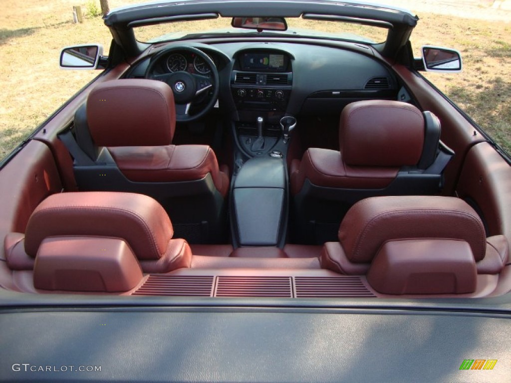 Chateau Red Interior 2005 BMW 6 Series 645i Convertible Photo #67947645