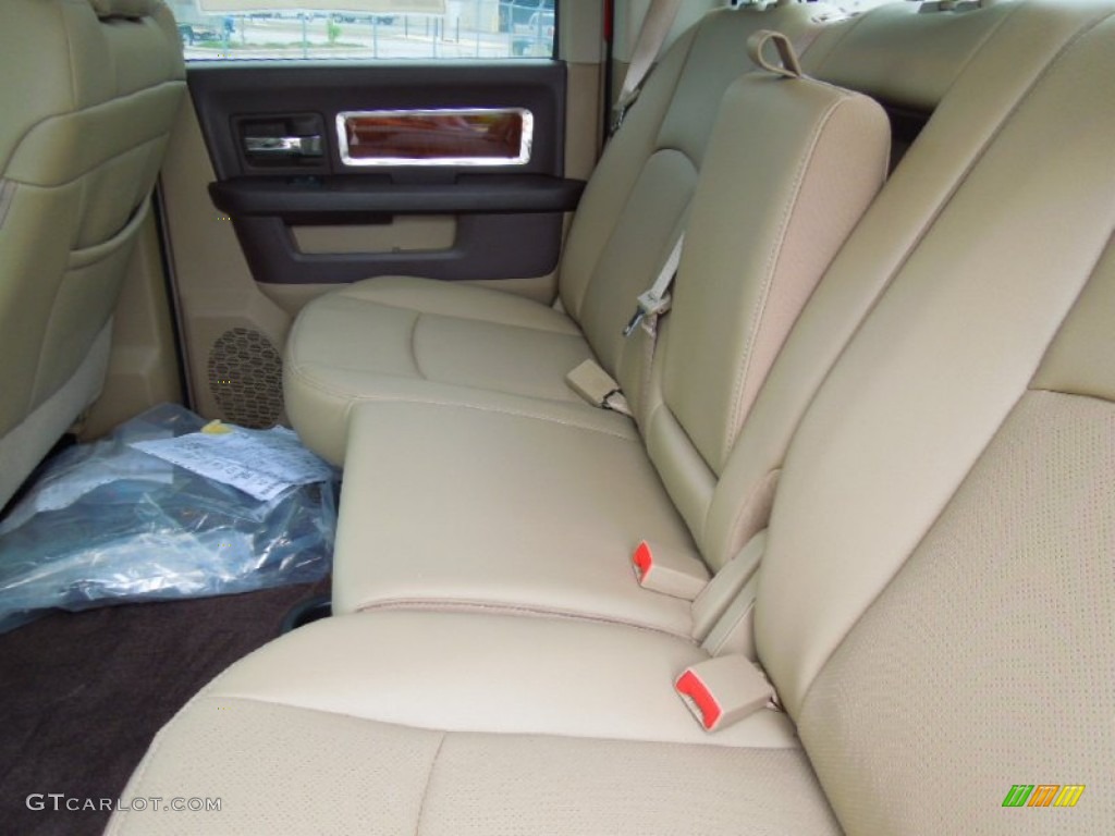 2012 Dodge Ram 3500 HD Laramie Crew Cab 4x4 Dually Rear Seat Photo #67947845