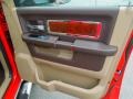 2012 Dodge Ram 3500 HD Light Pebble Beige/Bark Brown Interior Door Panel Photo