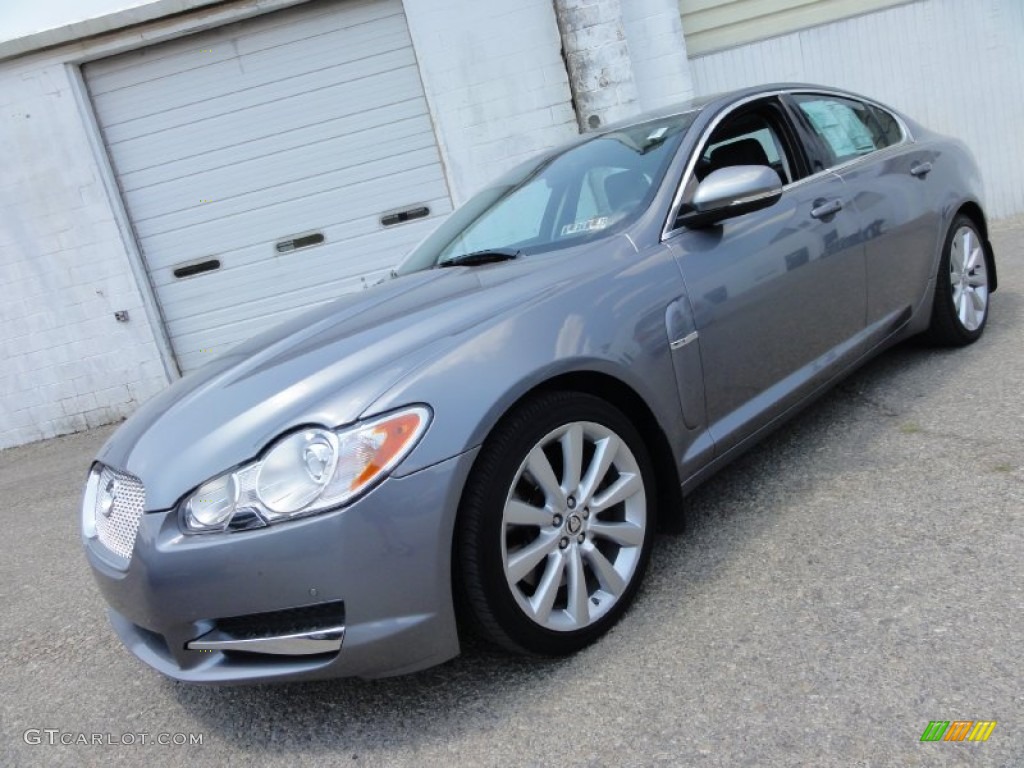 2010 XF Premium Sport Sedan - Lunar Grey Metallic / Warm Charcoal photo #3