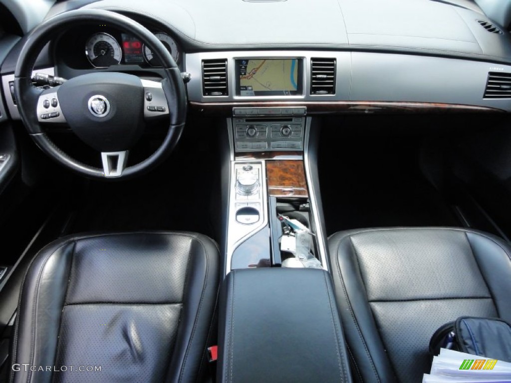 2010 Jaguar XF Premium Sport Sedan Warm Charcoal Dashboard Photo #67948898