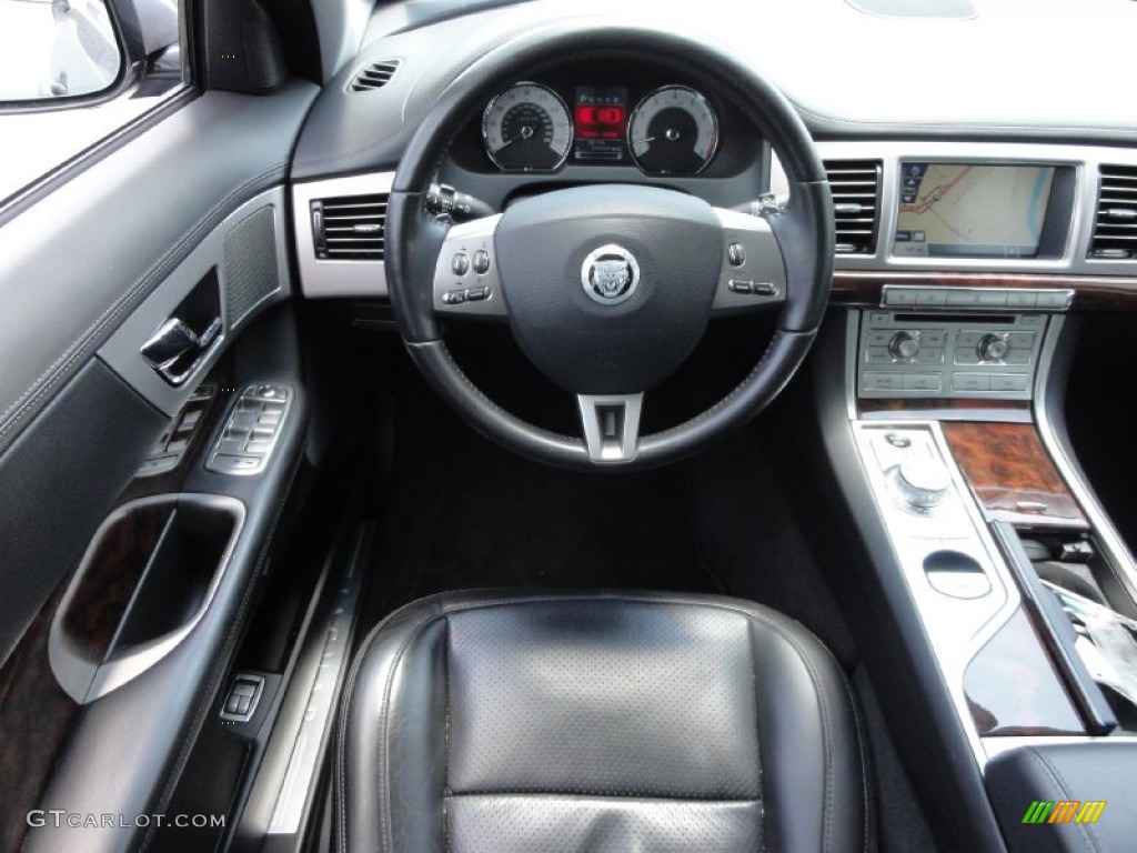 2010 Jaguar XF Premium Sport Sedan Warm Charcoal Dashboard Photo #67948907