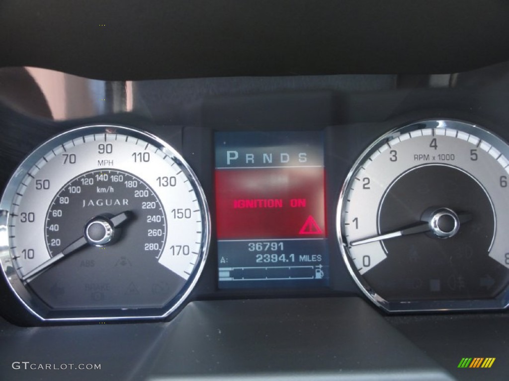 2010 Jaguar XF Premium Sport Sedan Gauges Photo #67949018