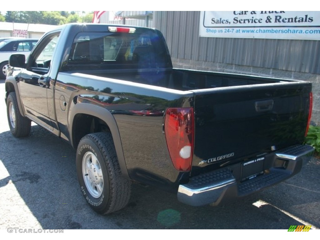 2006 Colorado Regular Cab 4x4 - Black / Very Dark Pewter photo #6