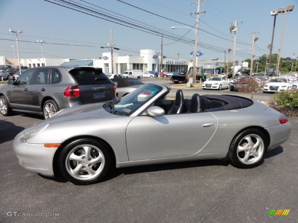 Arctic Silver Metallic 2001 Porsche 911 Carrera Cabriolet Exterior Photo #67949972