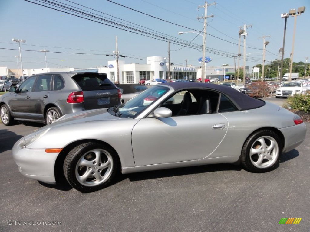 Arctic Silver Metallic 2001 Porsche 911 Carrera Cabriolet Exterior Photo #67950230