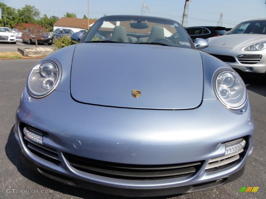 Ice Blue Metallic 2011 Porsche 911 Turbo Cabriolet Exterior Photo #67950272