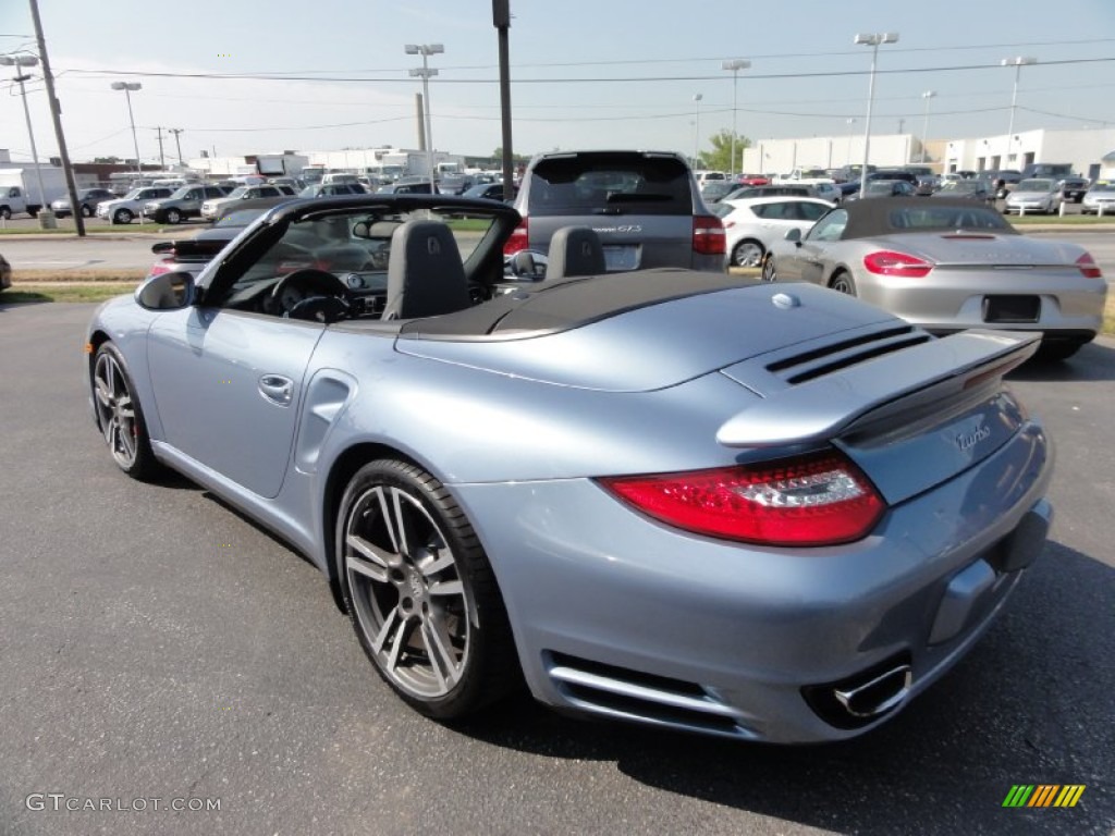Ice Blue Metallic 2011 Porsche 911 Turbo Cabriolet Exterior Photo #67950326