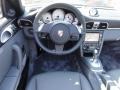 Black/Stone Grey 2011 Porsche 911 Turbo Cabriolet Steering Wheel