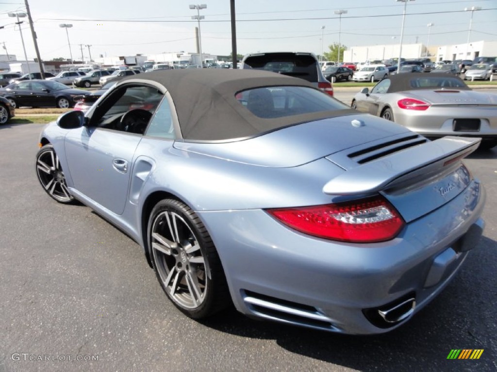 Ice Blue Metallic 2011 Porsche 911 Turbo Cabriolet Exterior Photo #67950563
