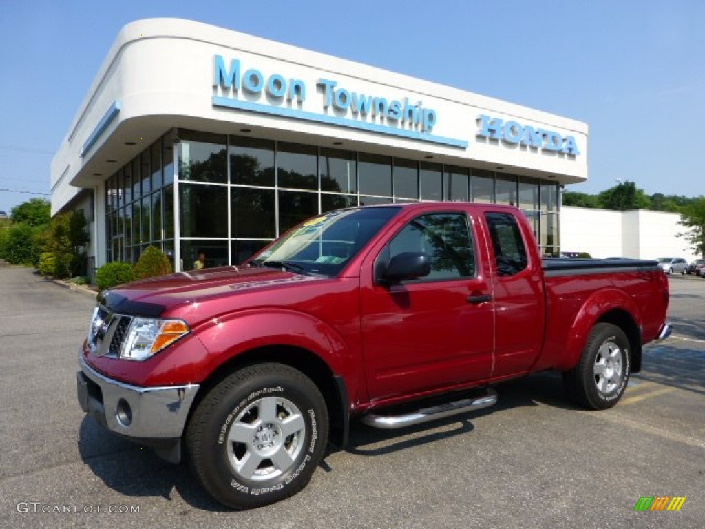 2008 Frontier SE King Cab 4x4 - Red Brawn / Beige photo #1