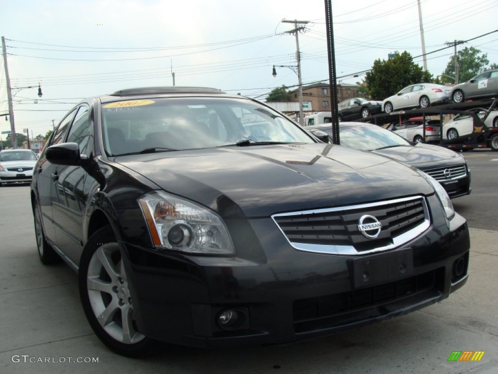 2007 Maxima 3.5 SE - Super Black / Charcoal photo #1