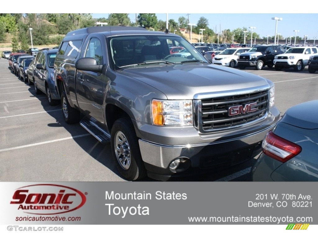 2008 Sierra 1500 Work Truck Regular Cab - Steel Gray Metallic / Dark Titanium photo #1