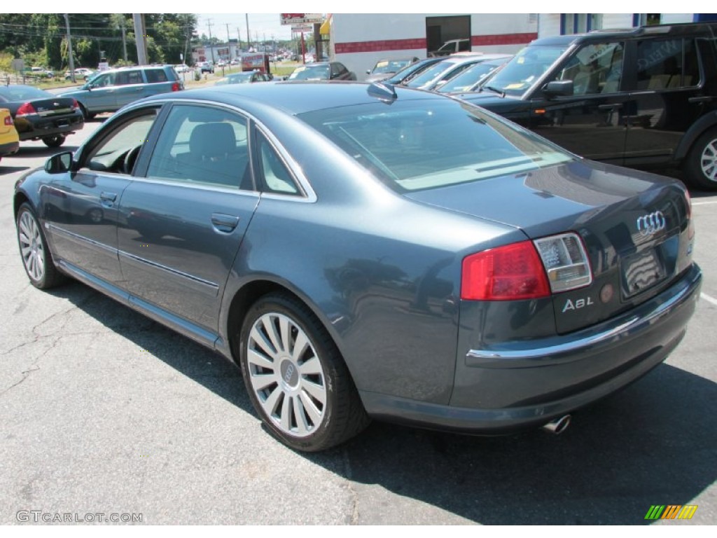 2004 A8 L 4.2 quattro - Atlas Grey Metallic / Platinum photo #9