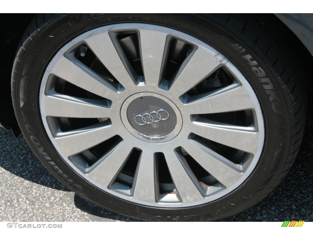 2004 A8 L 4.2 quattro - Atlas Grey Metallic / Platinum photo #19