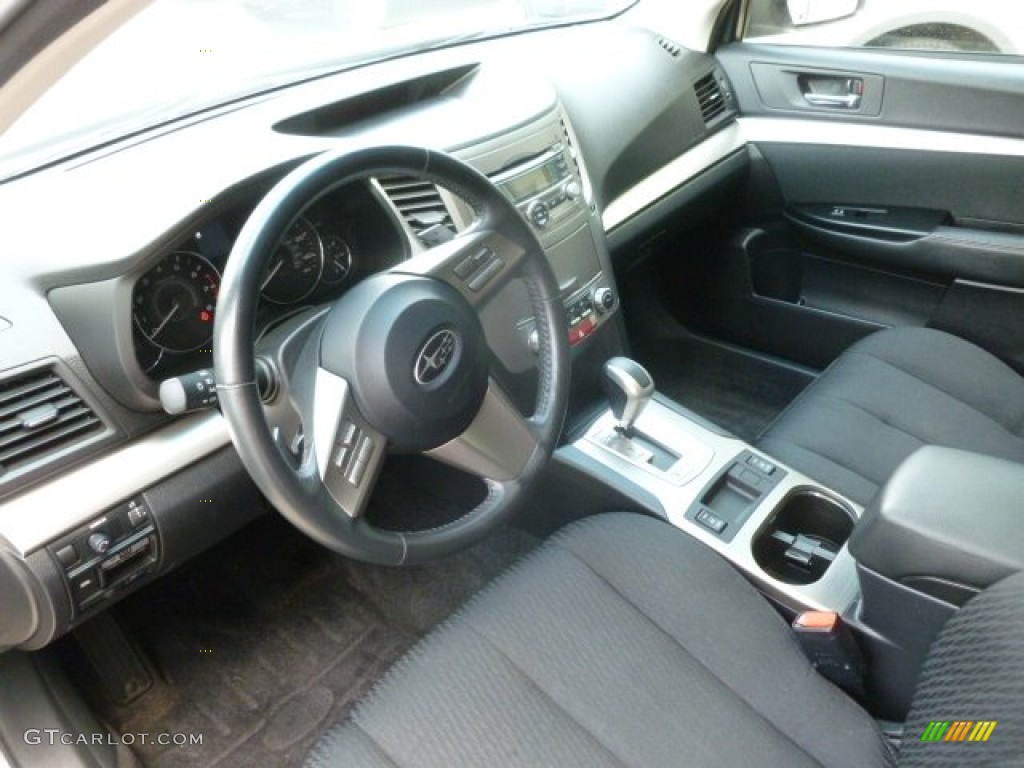 Off Black Interior 2010 Subaru Outback 2.5i Premium Wagon Photo #67957230
