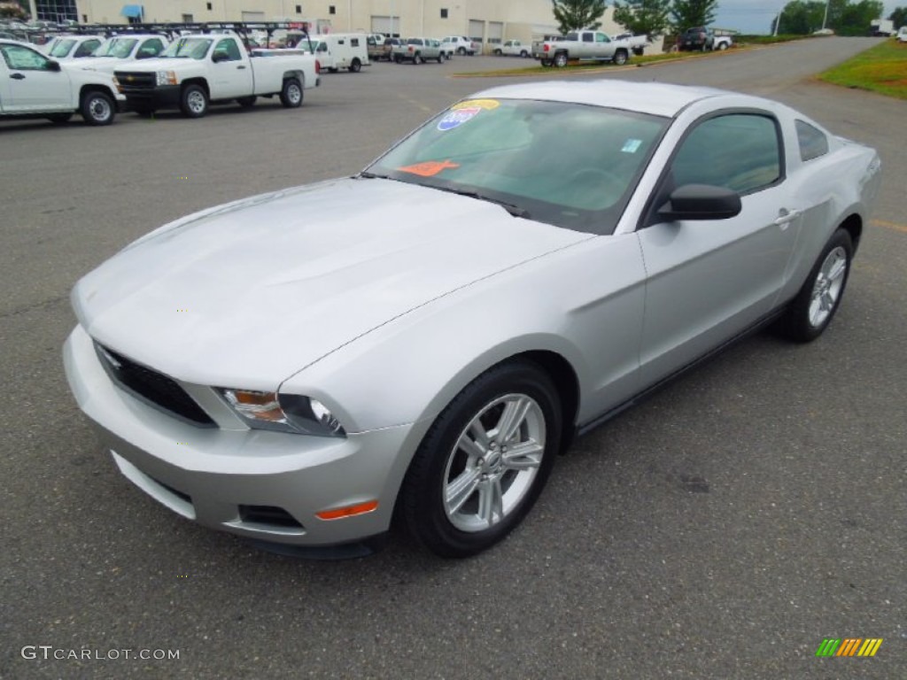 2010 Mustang V6 Coupe - Brilliant Silver Metallic / Charcoal Black photo #1