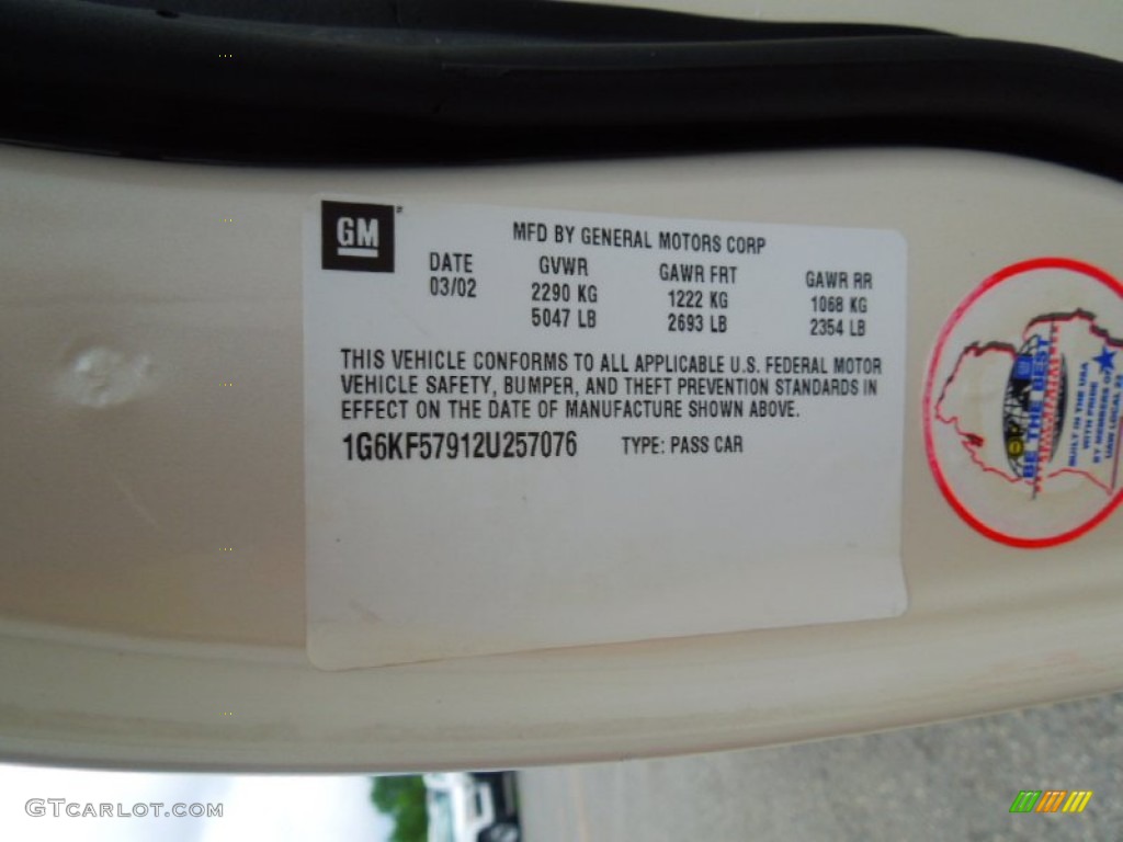 2002 DeVille DTS - White Diamond Pearl / Neutral Shale photo #7