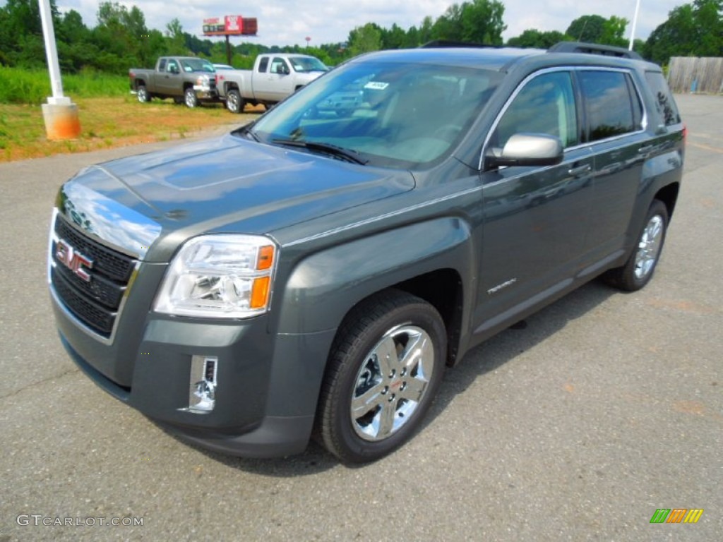 2012 Terrain SLT - Gray Green Metallic / Jet Black photo #1