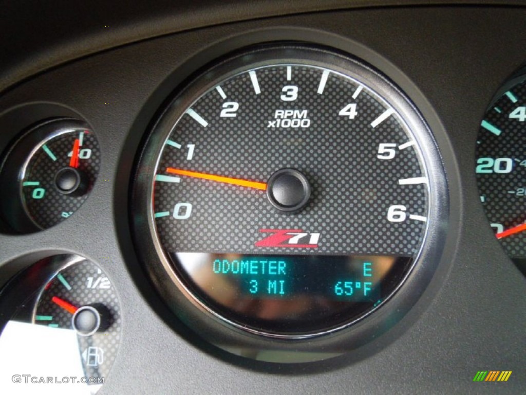 2013 Chevrolet Avalanche LT 4x4 Black Diamond Edition Gauges Photo #67957916
