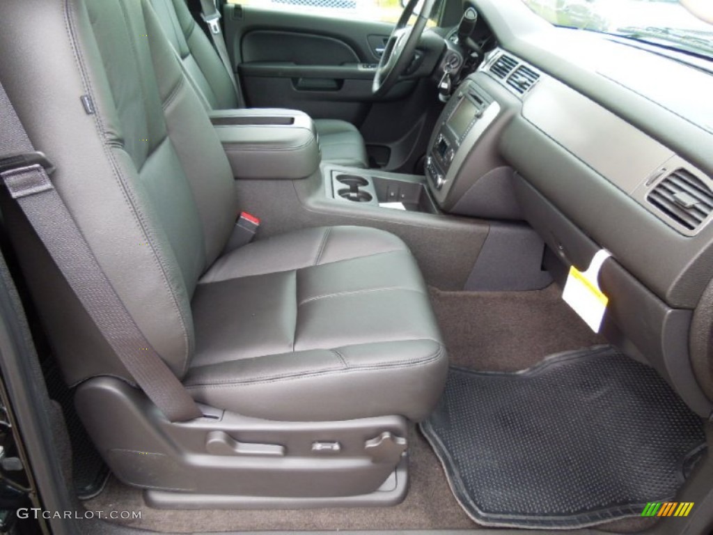 Ebony Interior 2013 Chevrolet Avalanche LT 4x4 Black Diamond Edition Photo #67957937