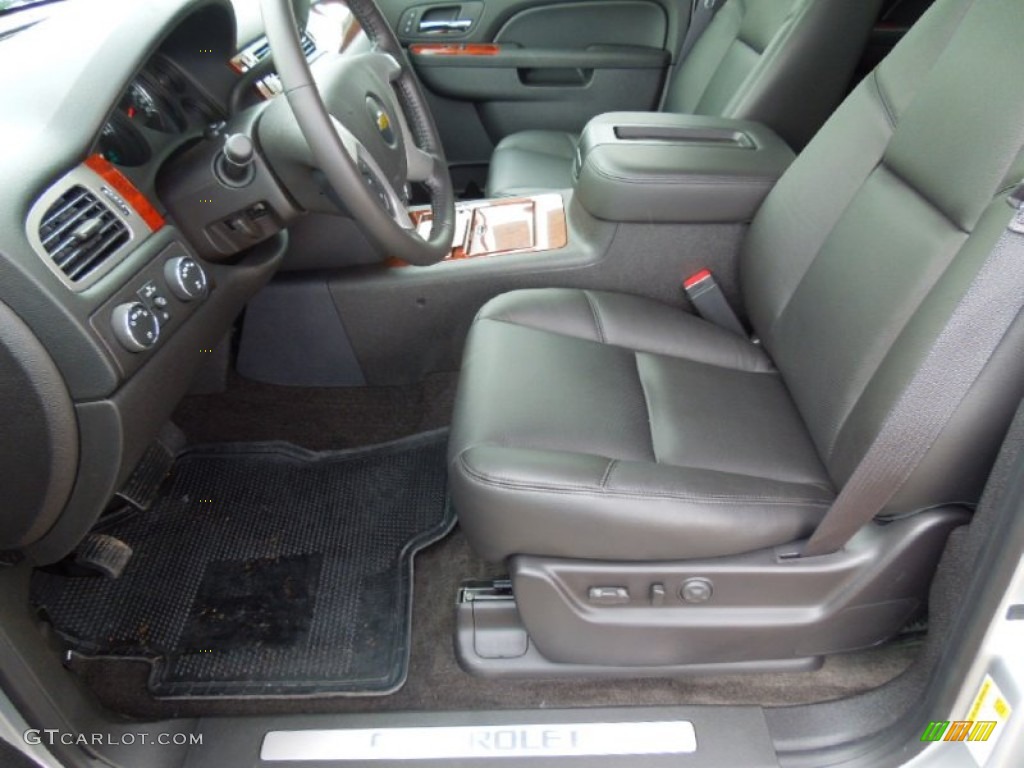 Ebony Interior 2013 Chevrolet Avalanche LTZ 4x4 Black Diamond Edition Photo #67957979