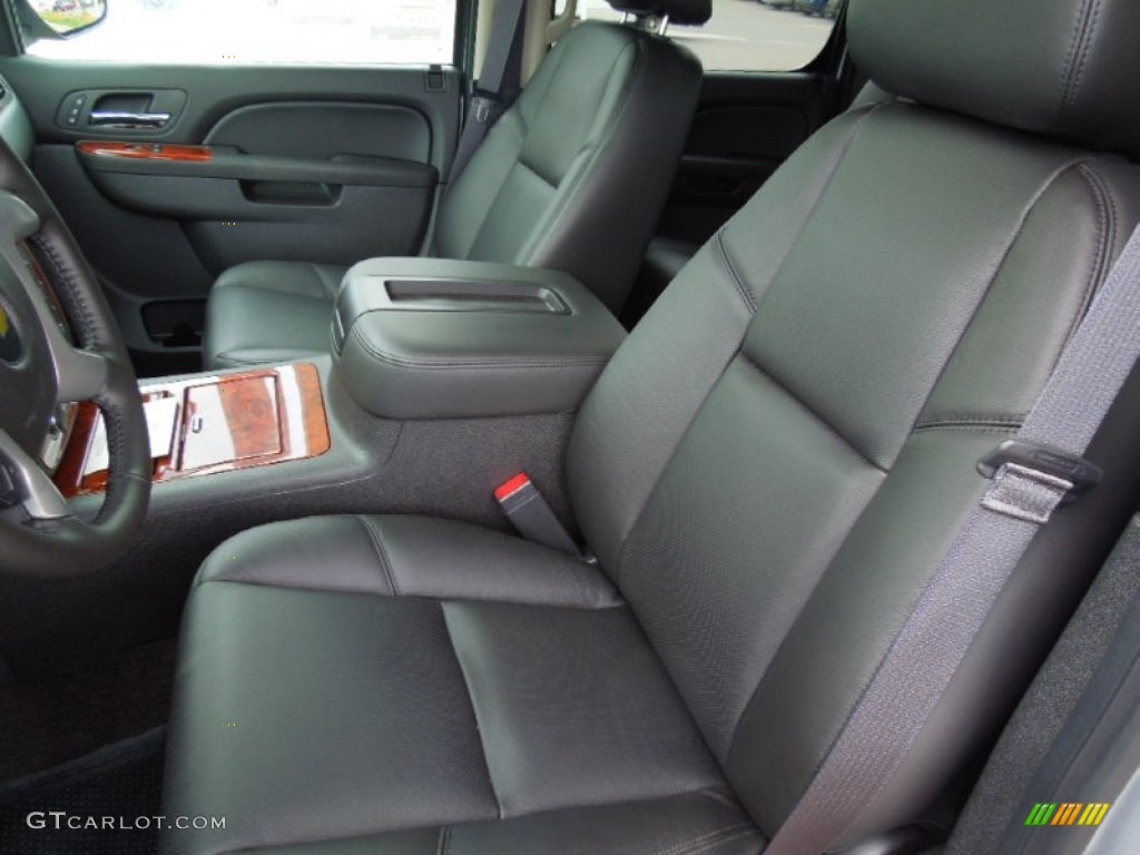 Ebony Interior 2013 Chevrolet Avalanche LTZ 4x4 Black Diamond Edition Photo #67957982
