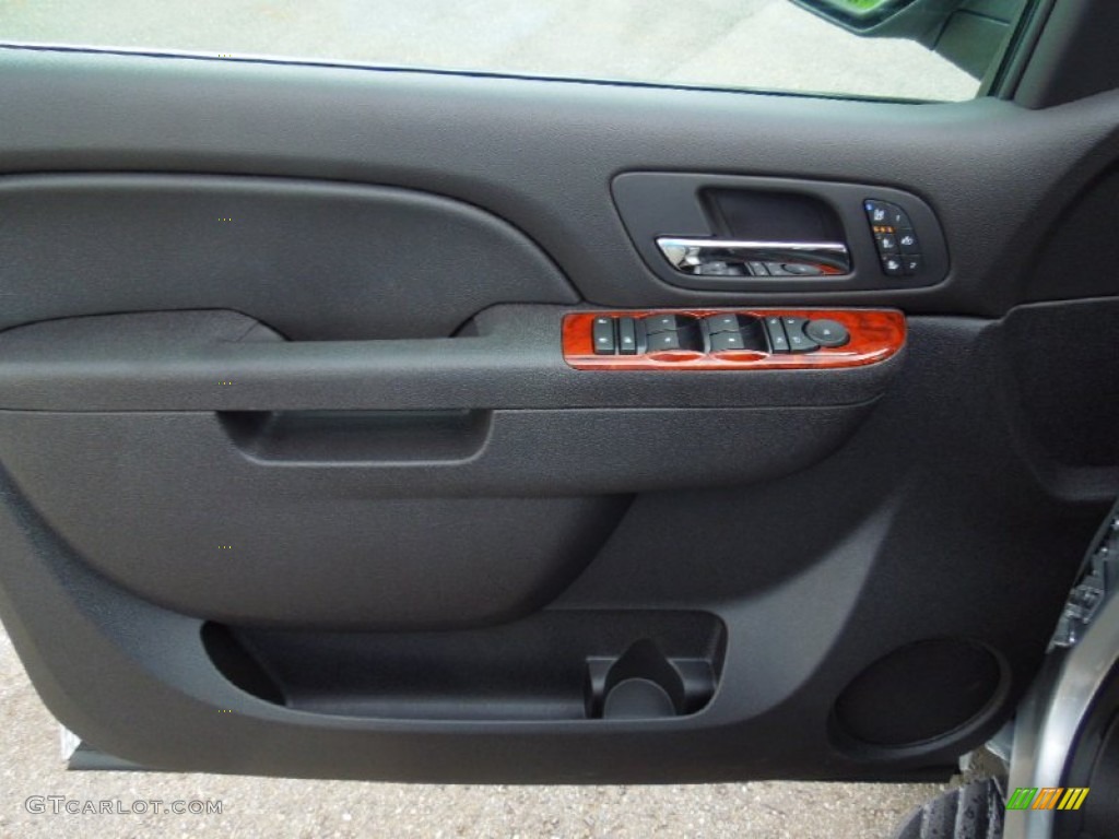 2013 Chevrolet Avalanche LTZ 4x4 Black Diamond Edition Ebony Door Panel Photo #67957985