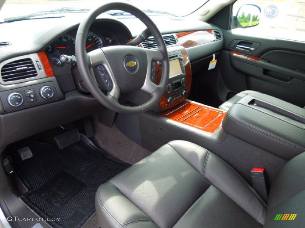 Ebony Interior 2013 Chevrolet Suburban LTZ 4x4 Photo #67958306