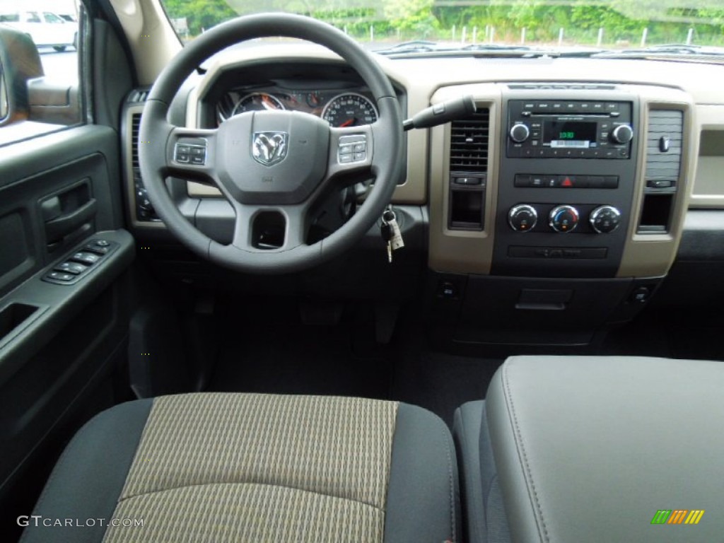 2012 Ram 1500 Express Quad Cab - Tequila Sunrise Pearl / Dark Slate Gray/Medium Graystone photo #15