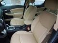2012 Dodge Avenger Black/Light Frost Beige Interior Front Seat Photo