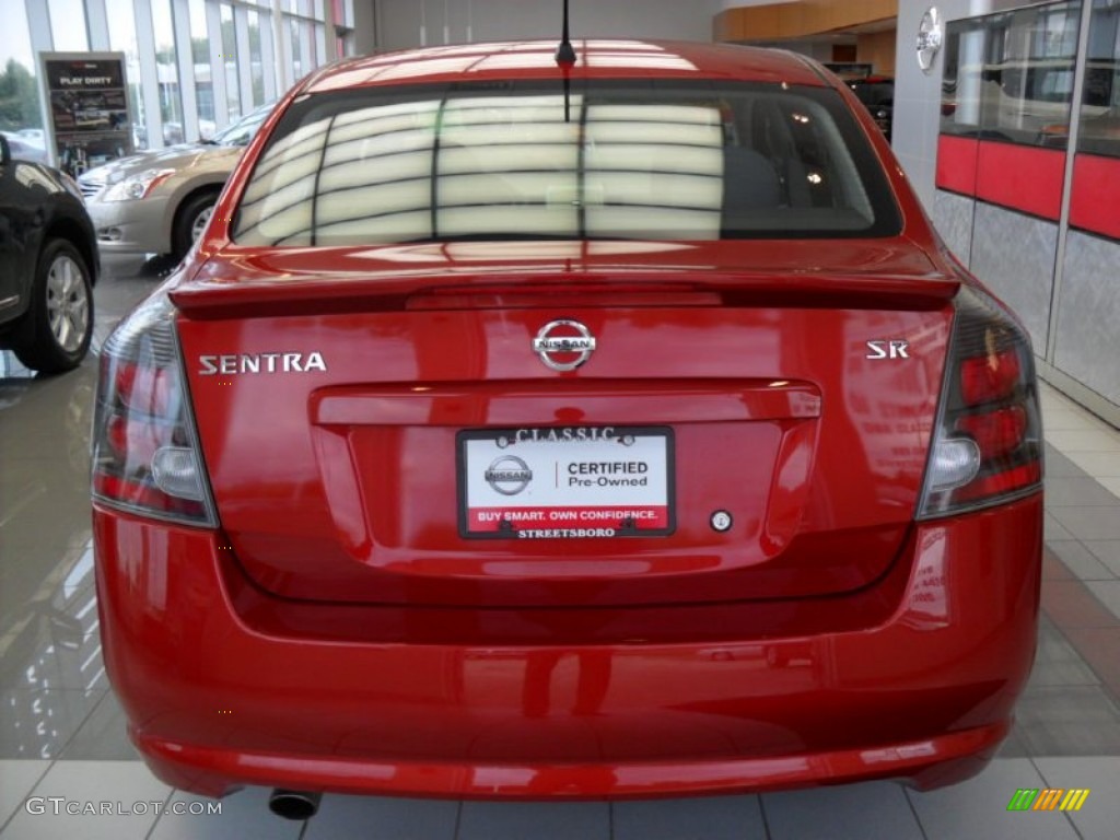 2010 Sentra 2.0 SR - Anodized Orange Metallic / Beige photo #6