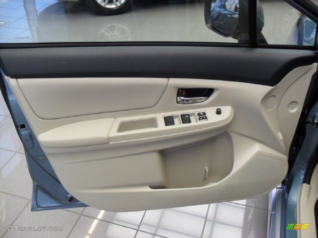 2012 Subaru Impreza 2.0i Sport Premium 5 Door Ivory Door Panel Photo #67960082