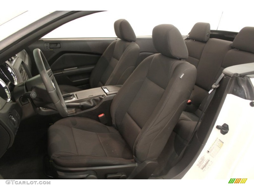 Charcoal Black Interior 2012 Ford Mustang V6 Convertible Photo #67960307