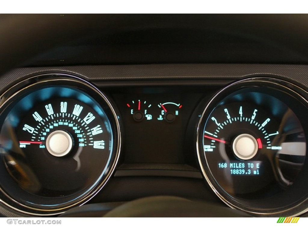 2012 Ford Mustang V6 Convertible Gauges Photo #67960313