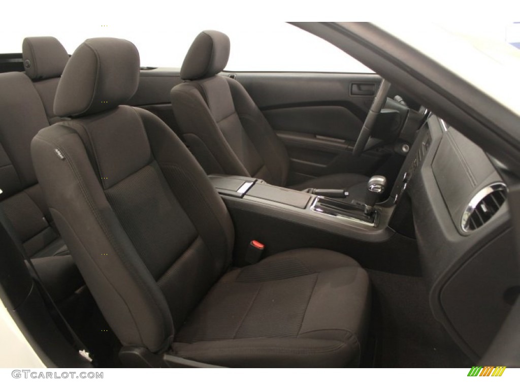 Charcoal Black Interior 2012 Ford Mustang V6 Convertible Photo #67960331
