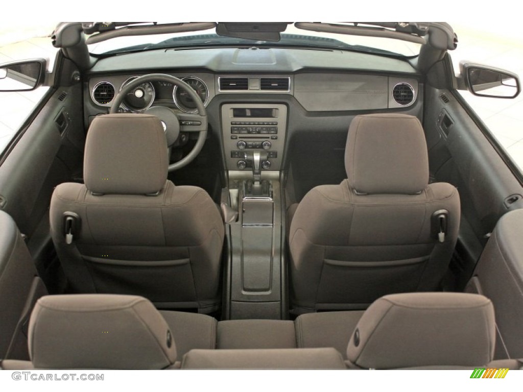 Charcoal Black Interior 2012 Ford Mustang V6 Convertible Photo #67960340