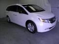 2012 White Diamond Pearl Honda Odyssey Touring  photo #1