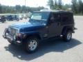 2005 Patriot Blue Pearl Jeep Wrangler Unlimited 4x4  photo #4