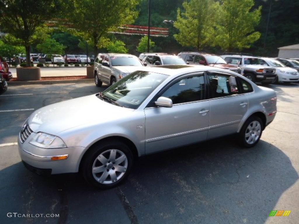 2003 Passat GLX 4Motion Sedan - Reflex Silver Metallic / Black photo #8