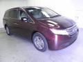 2012 Dark Cherry Pearl II Honda Odyssey EX  photo #1