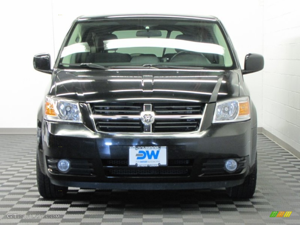 2008 Grand Caravan SXT - Modern Blue Pearl / Medium Slate Gray/Light Shale photo #3