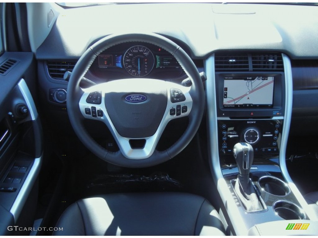 2013 Ford Edge Limited Charcoal Black Dashboard Photo #67965982