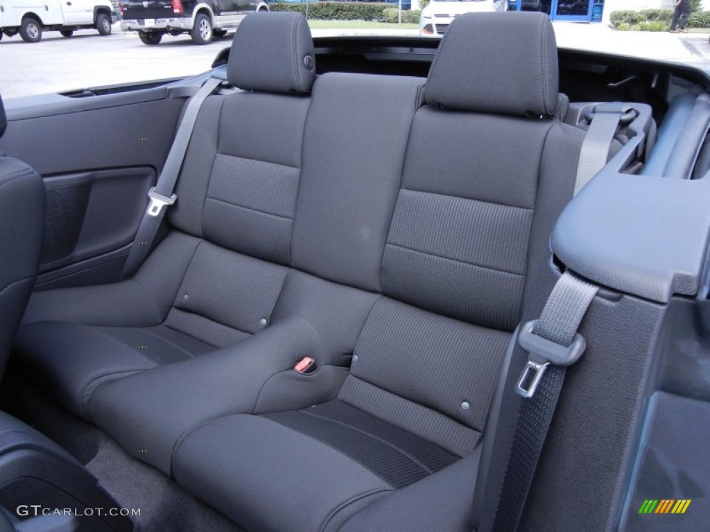 Charcoal Black Interior 2013 Ford Mustang V6 Premium Convertible Photo #67966102
