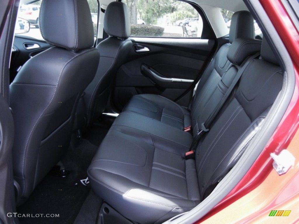2012 Focus SEL 5-Door - Red Candy Metallic / Charcoal Black Leather photo #6